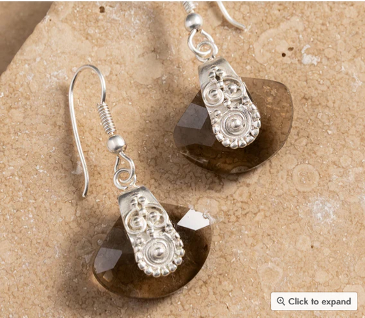 Padak Overlay Glass Earrings