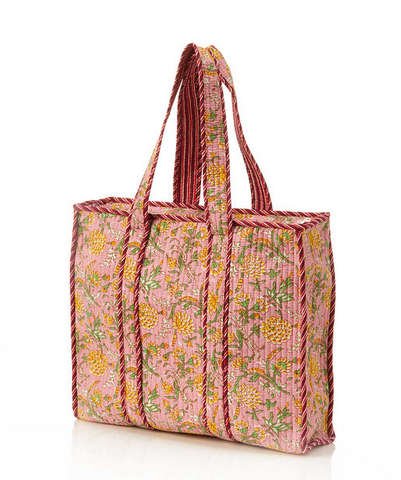 Quilted Tote, Assorted Colors