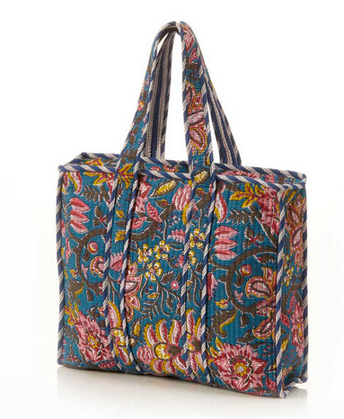 Quilted Tote, Assorted Colors