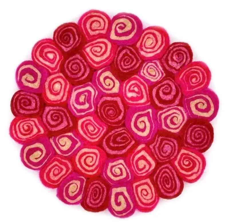 Felt Swirl Trivet, Assorted Colors