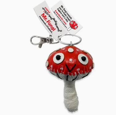 Keychain String Doll, "Mr Fungi"