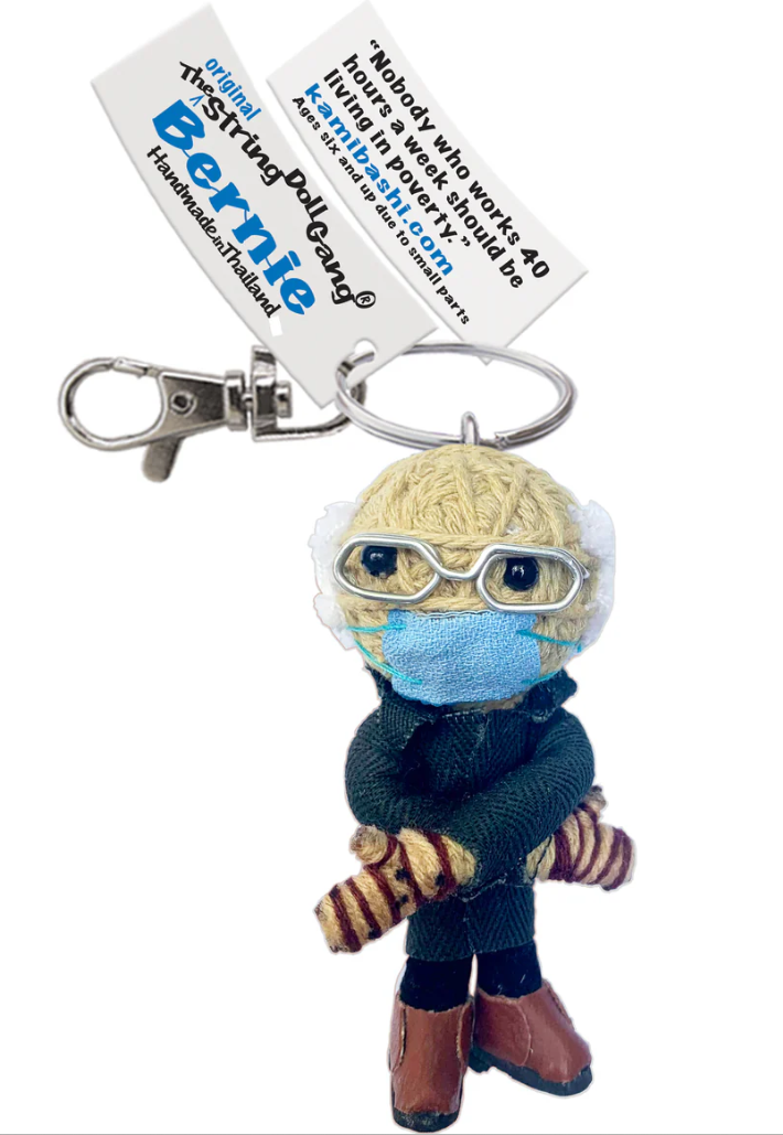 Keychain String Doll, "Bernie"