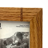 Dark Red Oak Duo Frame