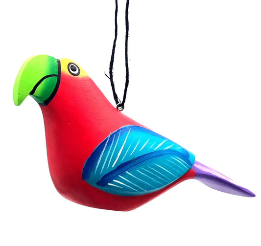 Macaw Balsa Ornament, Assorted