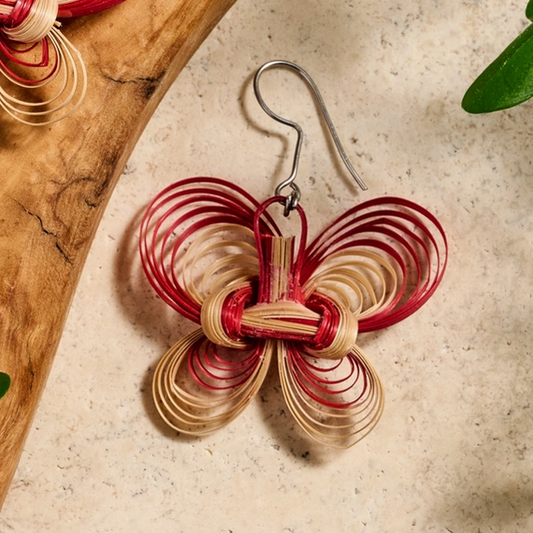 "Bamboo Butterfly" Earrings