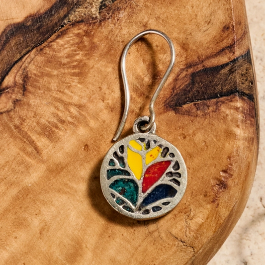 Silver "Bosque Colorscape" Earrings