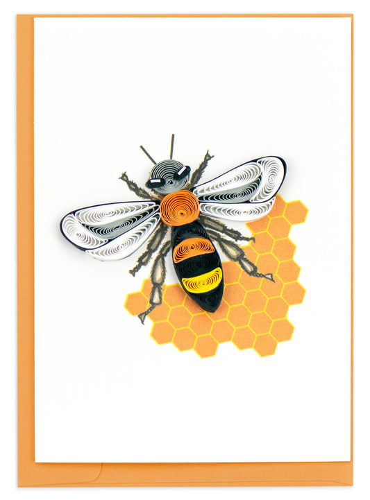 Quilled Gift Enclosure, "Honey Bee"