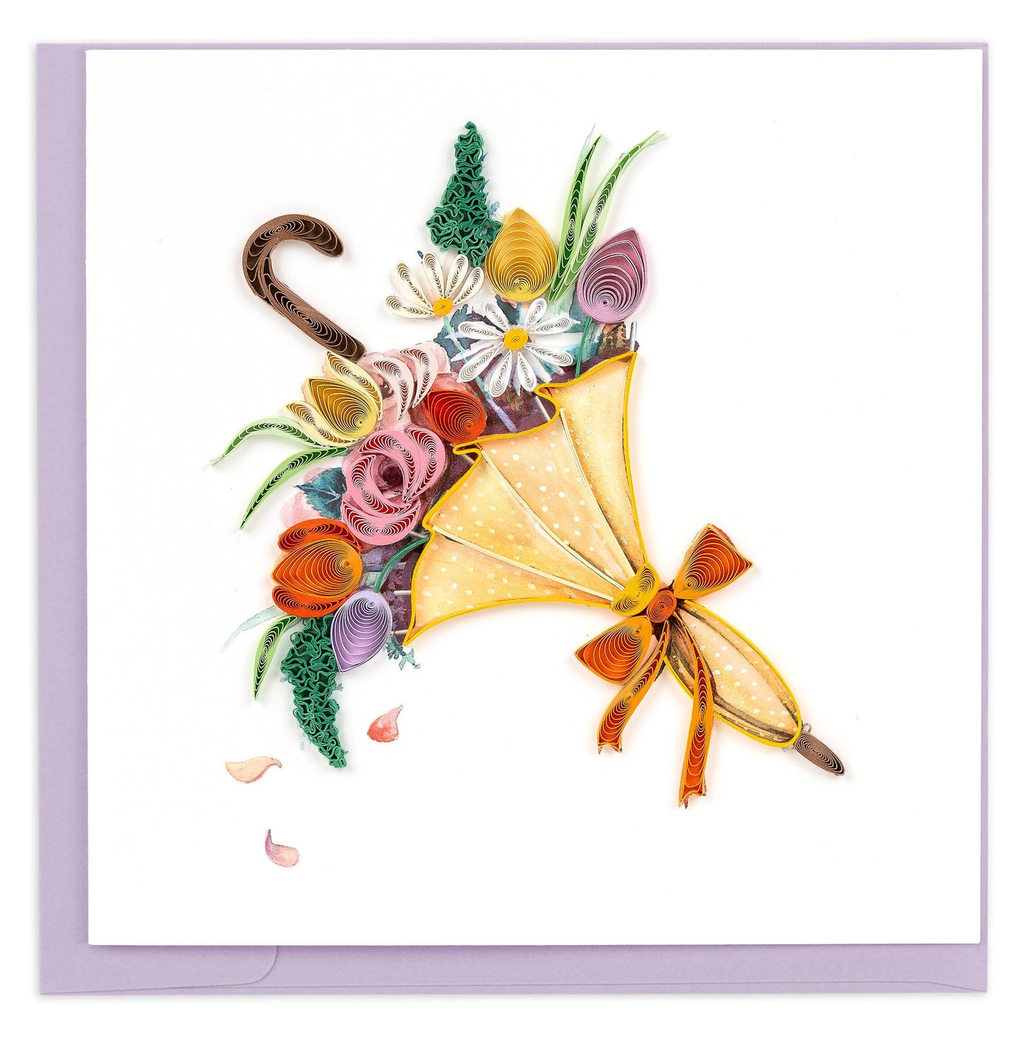 Quilled Greeting Card, "April Showers"