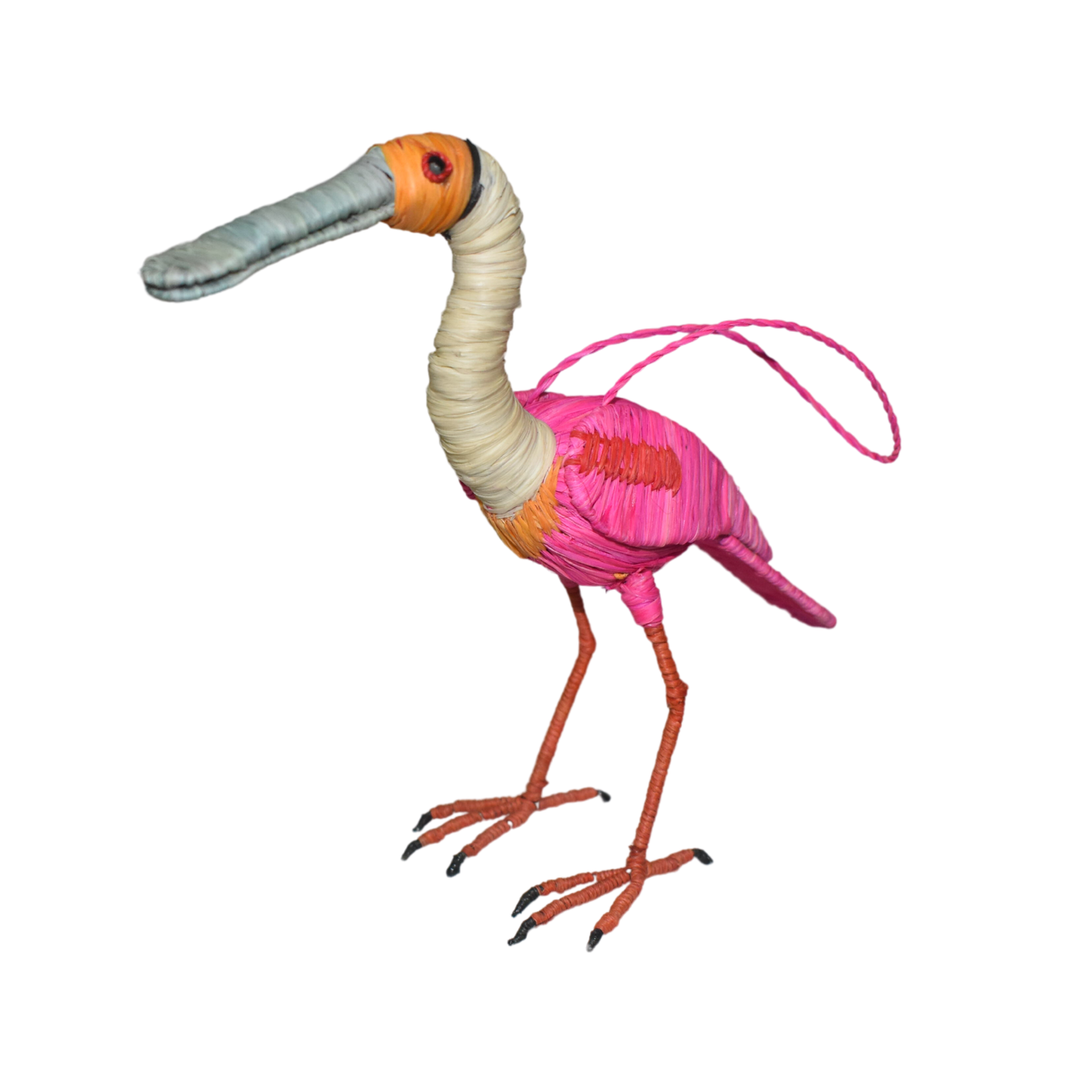 Roseate Spoonbill Woven Ornament