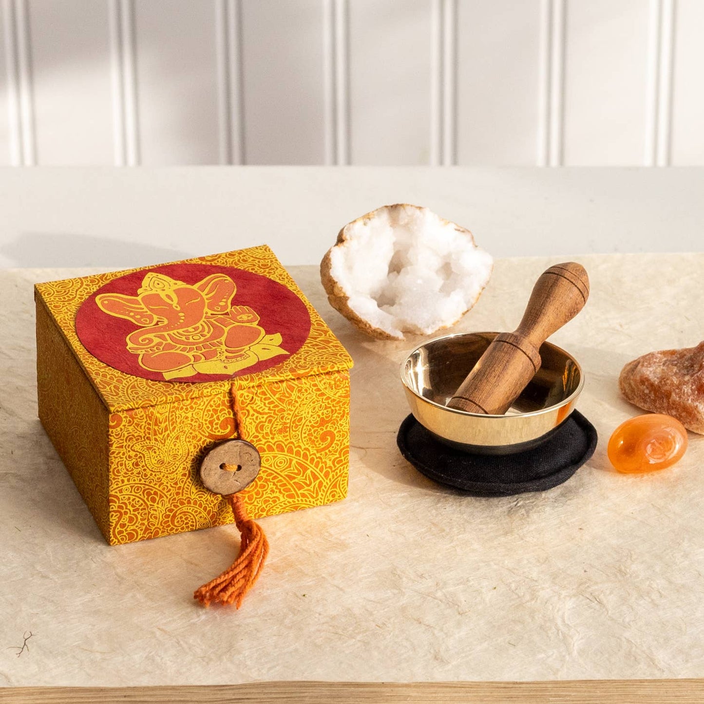 2" Meditation Singing Bowl, Ganesh