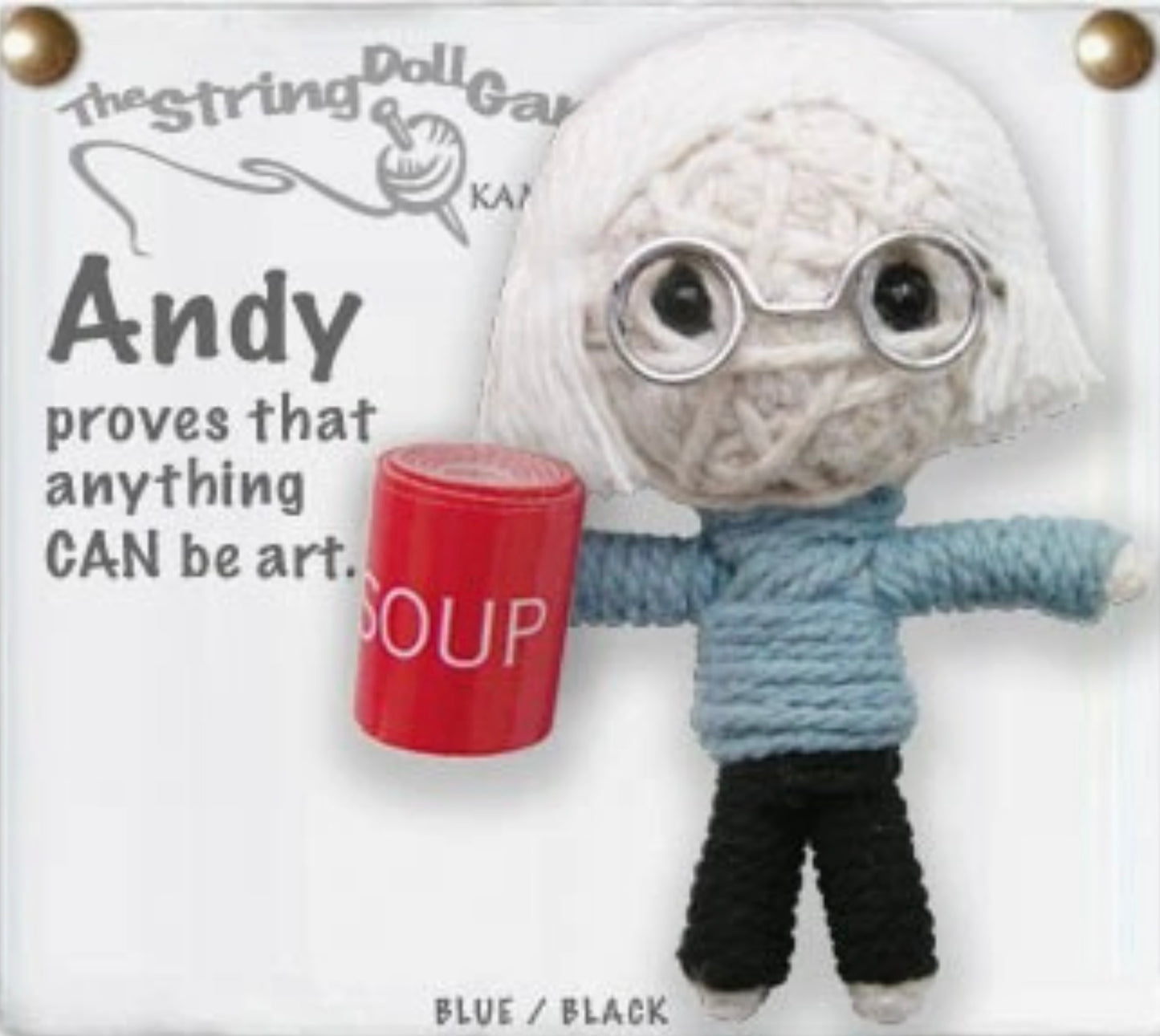 Keychain String Doll, "Andy (Warhol)"