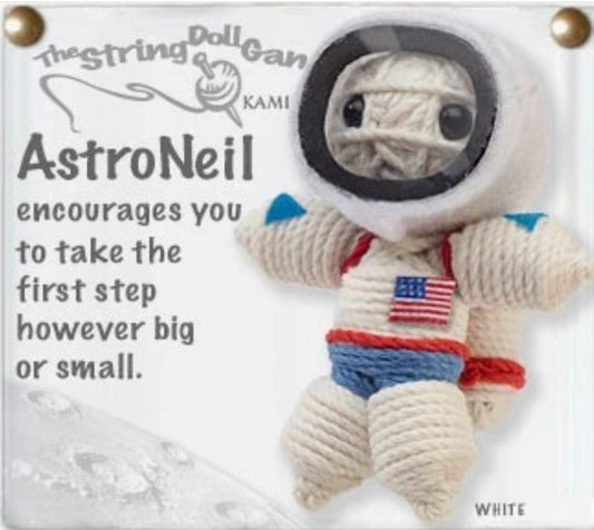 Keychain String Doll, "AstroNeil the Astronaut"