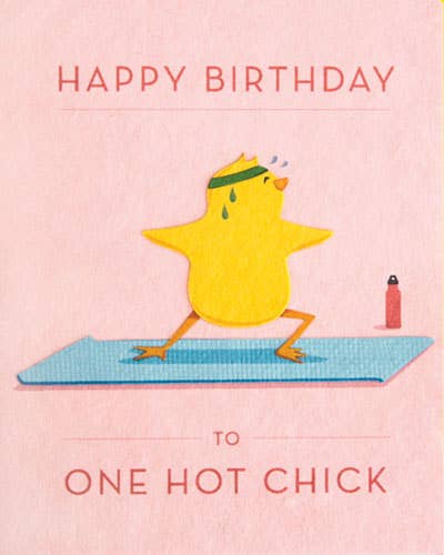 Recycled Paper Cards, "Hot Chick Birthday"