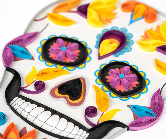 Quilled Greeting Card, “Sugar Skull”