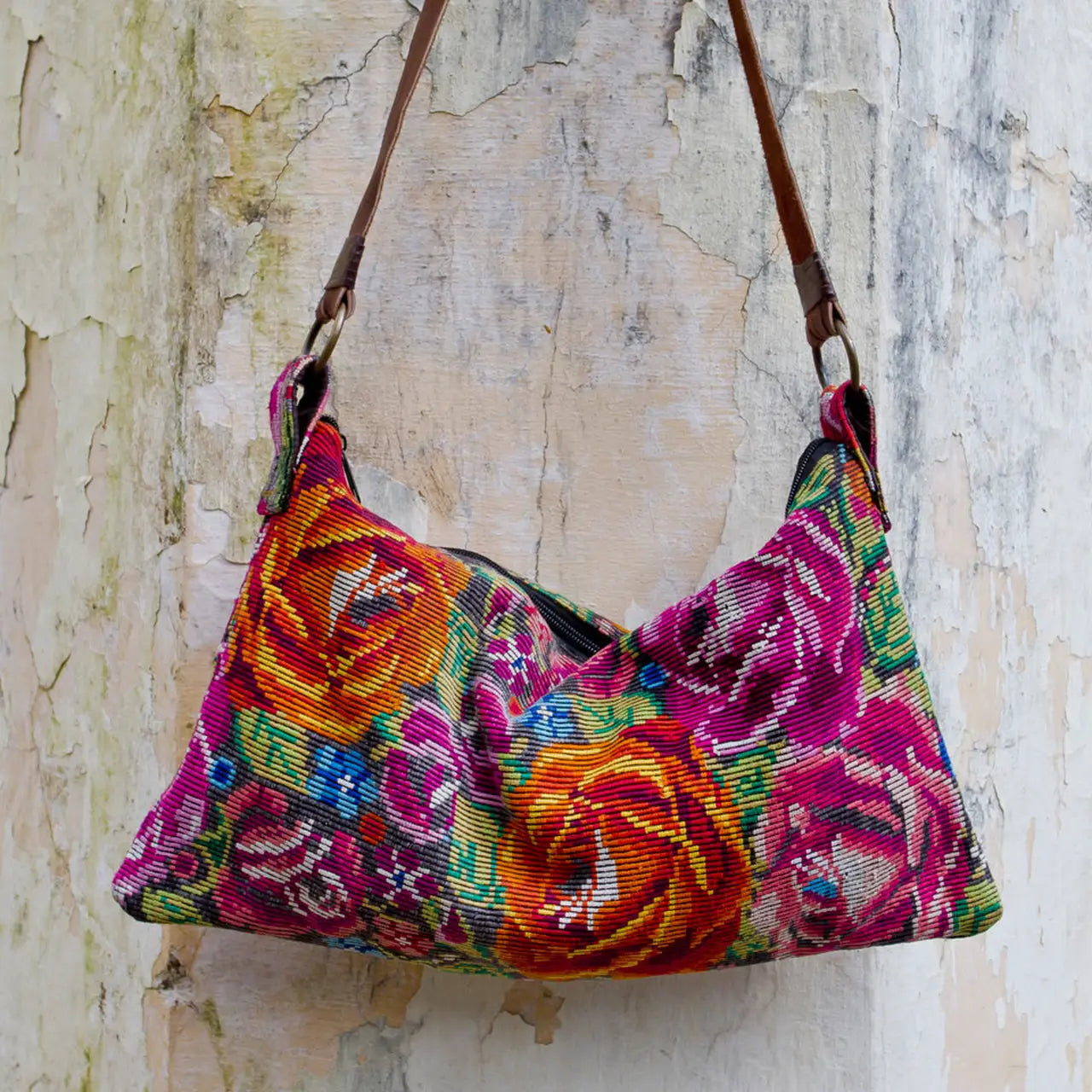 Chichi Small Shoulder Bag with Leather^