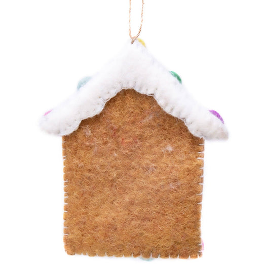 Gingerbread House Felt Ornament