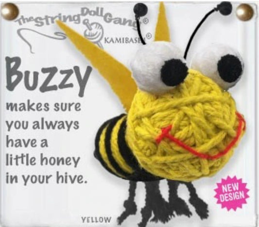 Keychain String Doll, "Buzzy the Bee"