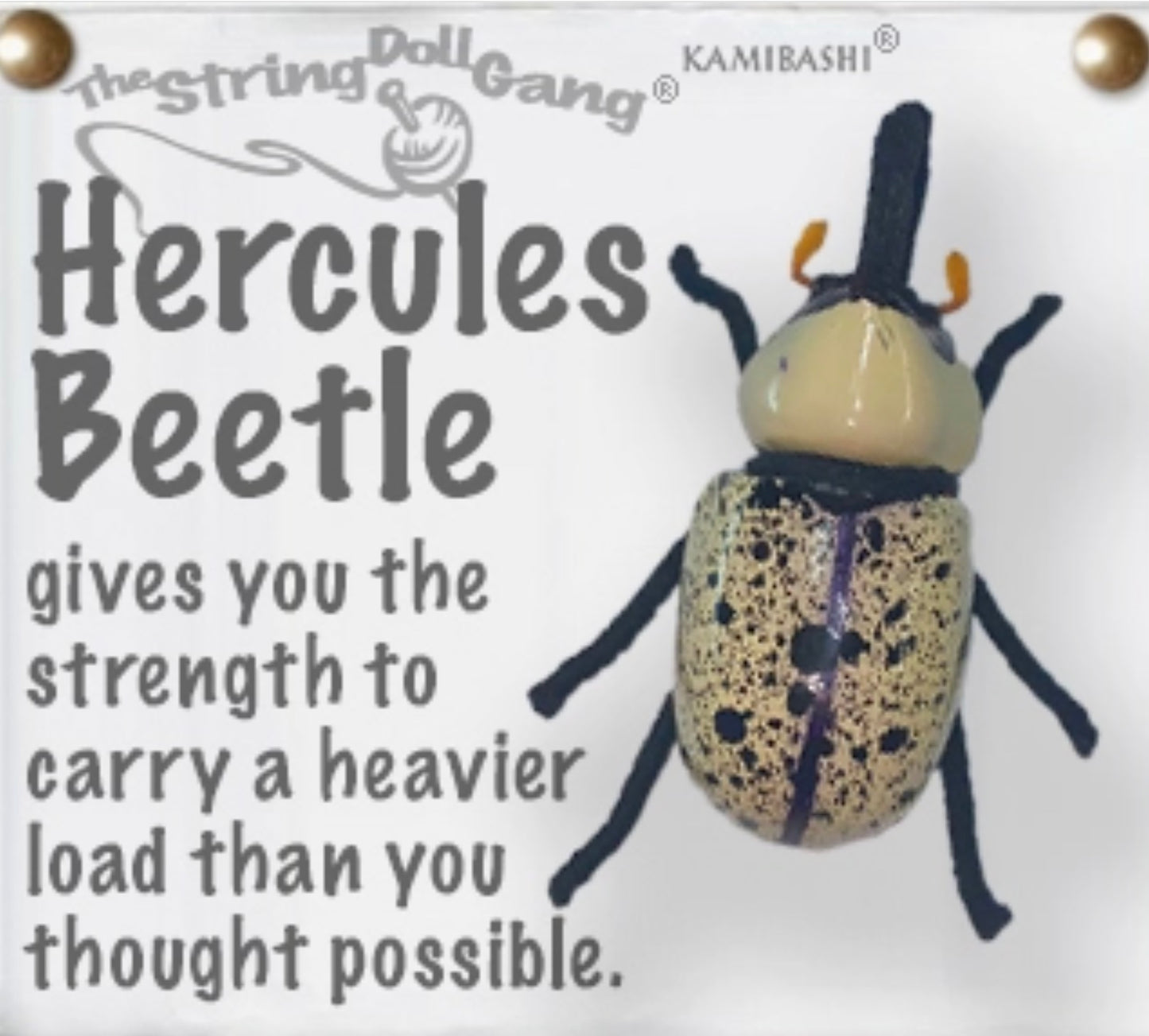 Keychain String Doll, "Hercules Beetle"