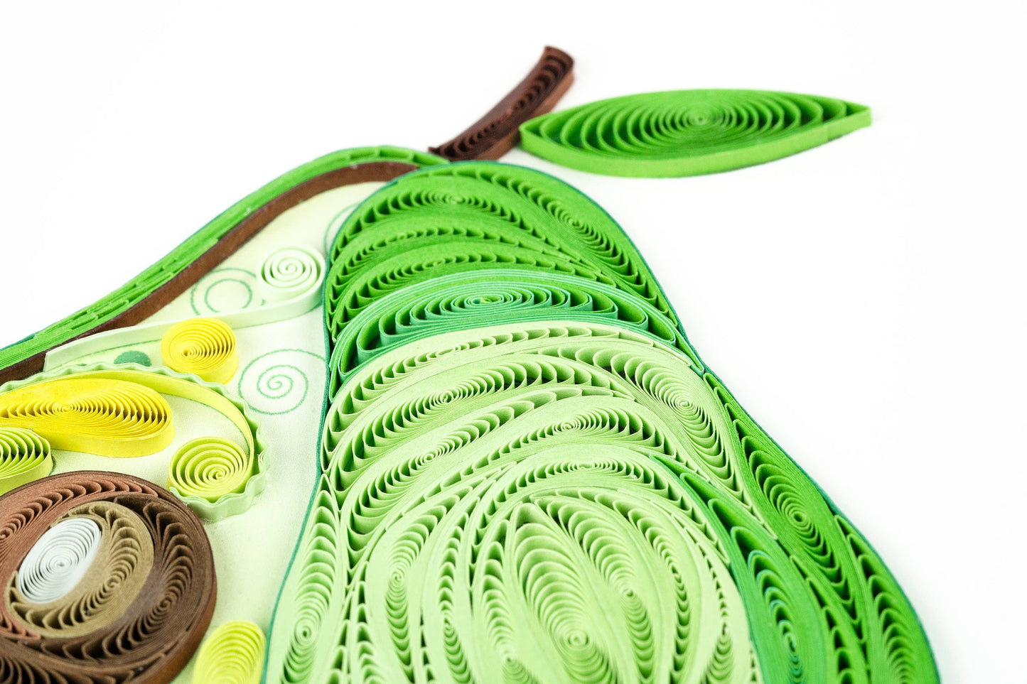 Quilled Greeting Card, "Avocado"