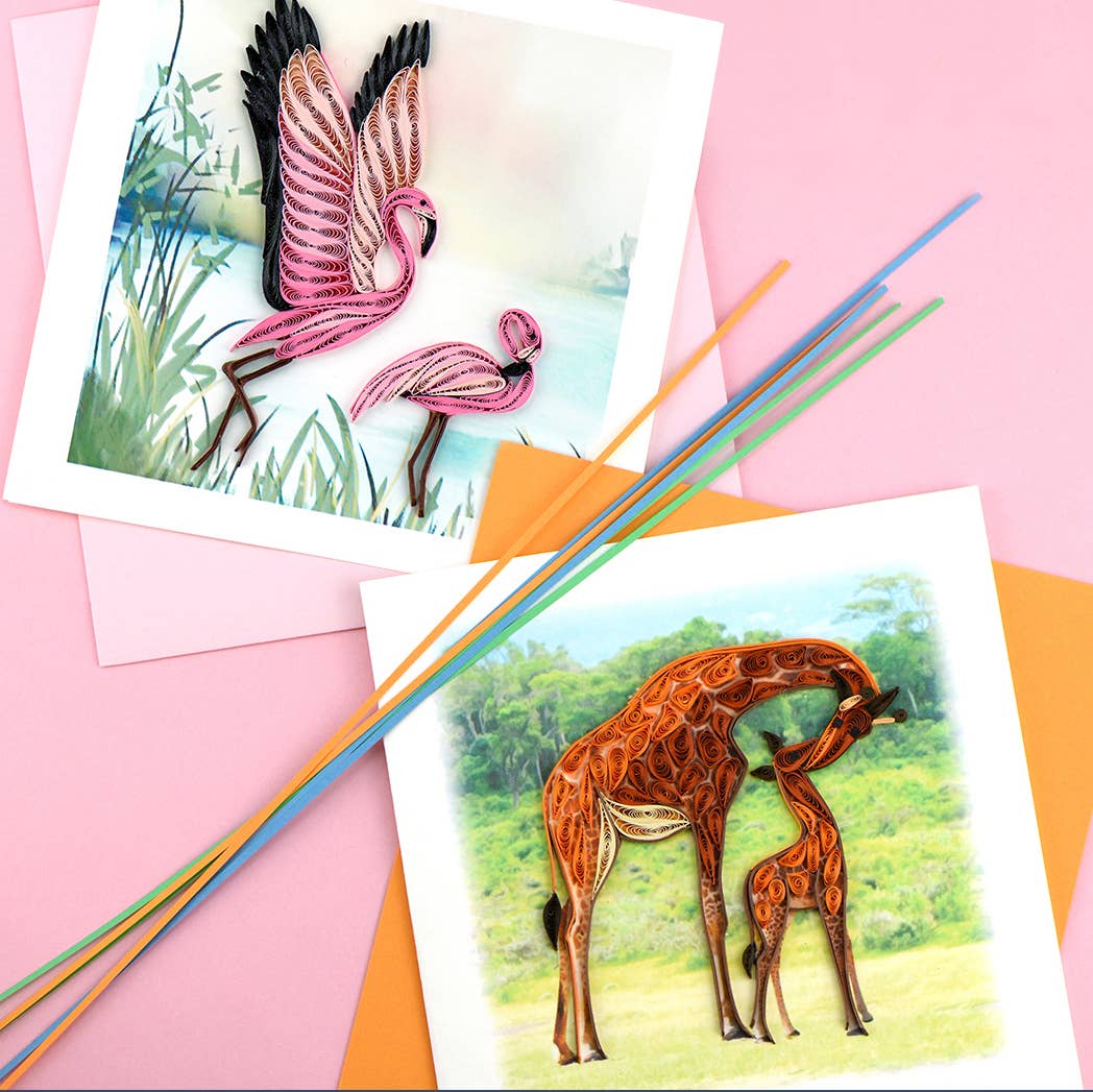 Quilled Greeting Card, "Giraffe"