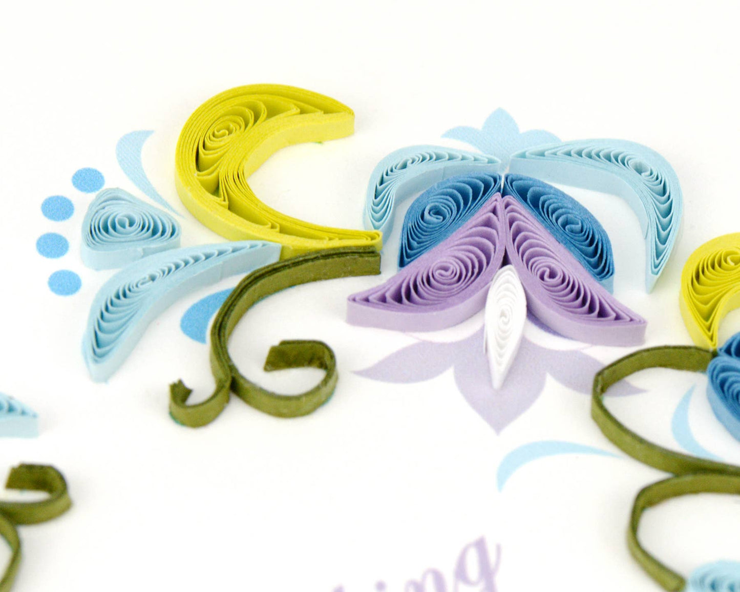 Quilled Greeting Card, "Thinking of You"