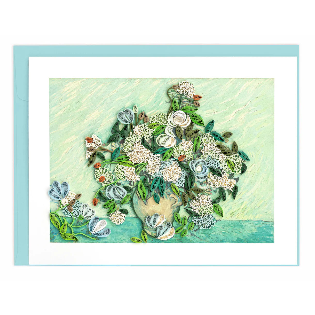 Artist Series Quilled Card - "Roses", van Gogh