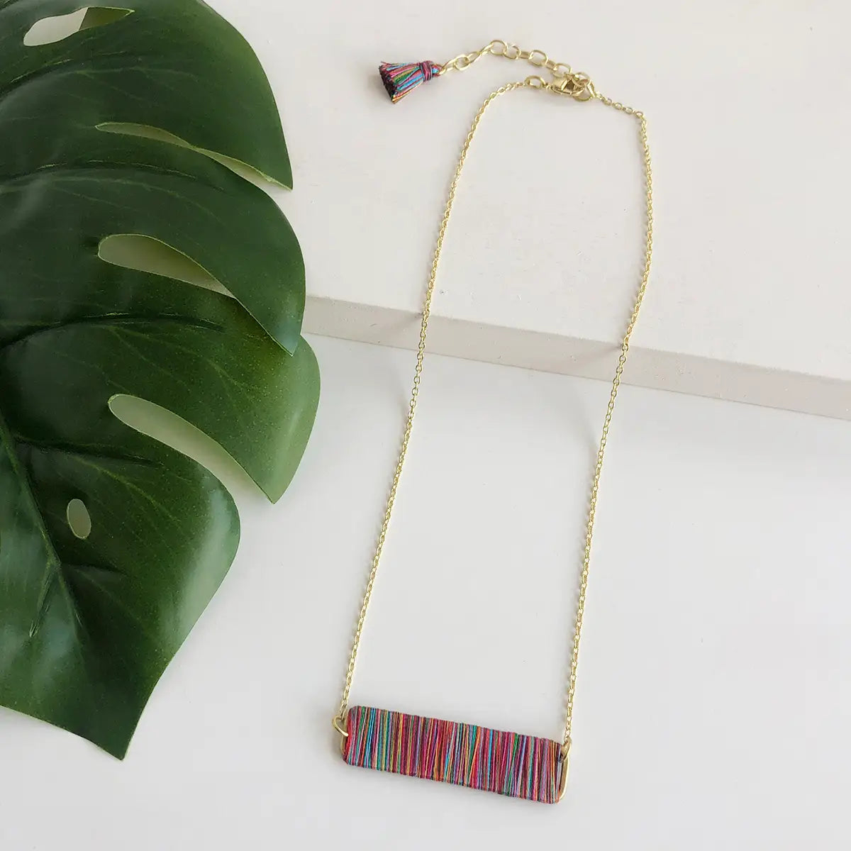 Necklace, Raja Rainbow Pendant