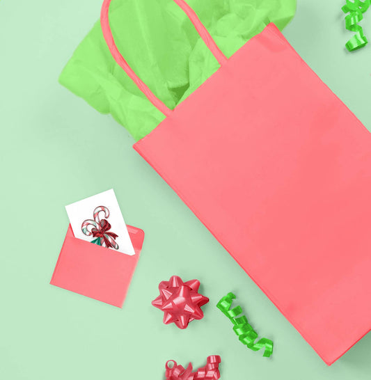 Quilled Gift Enclosure, "Candy Canes"