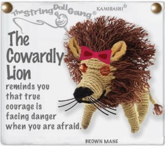 Keychain String Doll, "Cowardly Lion"