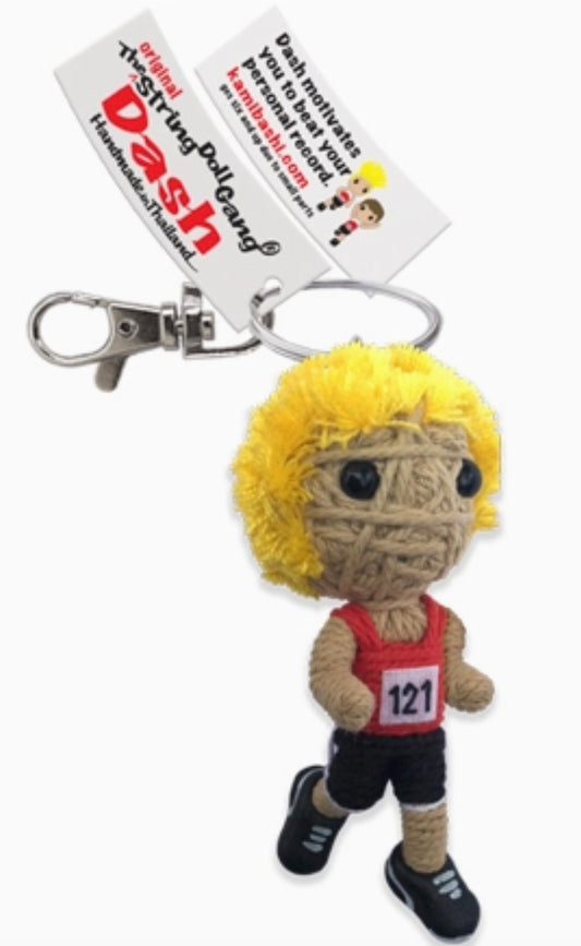 Keychain String Doll, "Dash the Runner (Boy)"