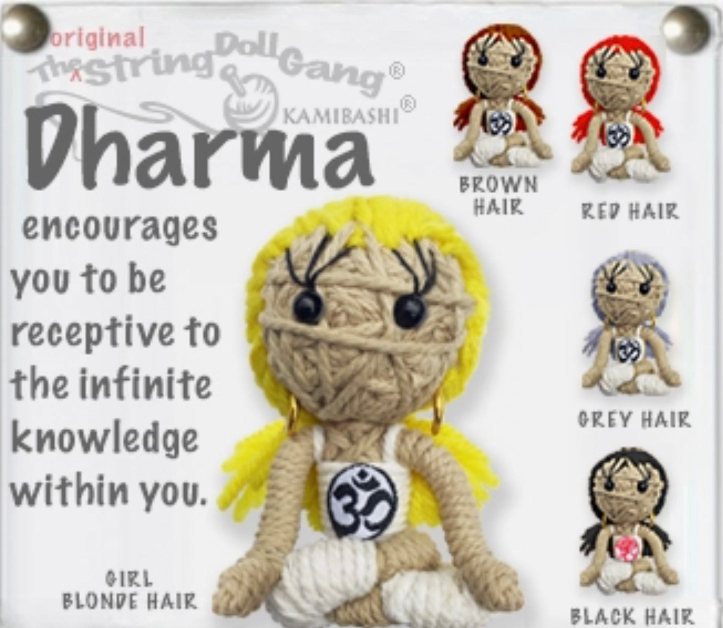 Keychain String Doll, "Dharma (Girl)"