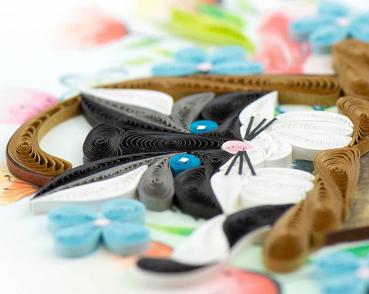 Quilled Greeting Card, "Black Kitten"