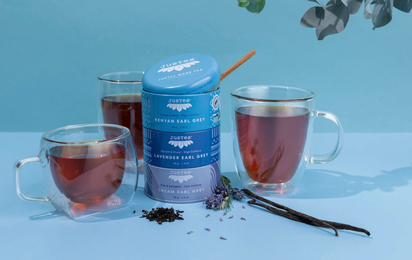 Looseleaf Tea w/Spoon, "Earl Grey Trio"