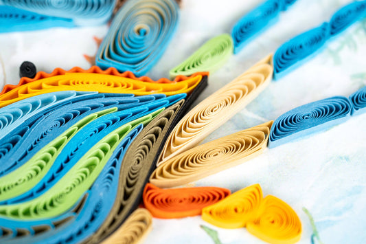 Quilled Greeting Card, "Chesapeake Blue Crab"