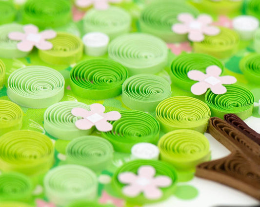 Quilled Greeting Card, "Spring Tree"