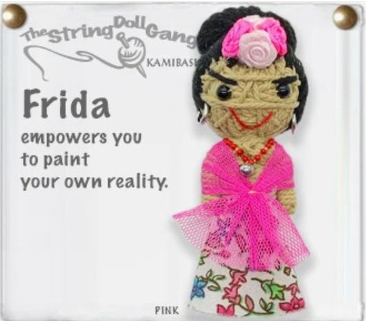 Keychain String Doll, "Frida Kahlo"