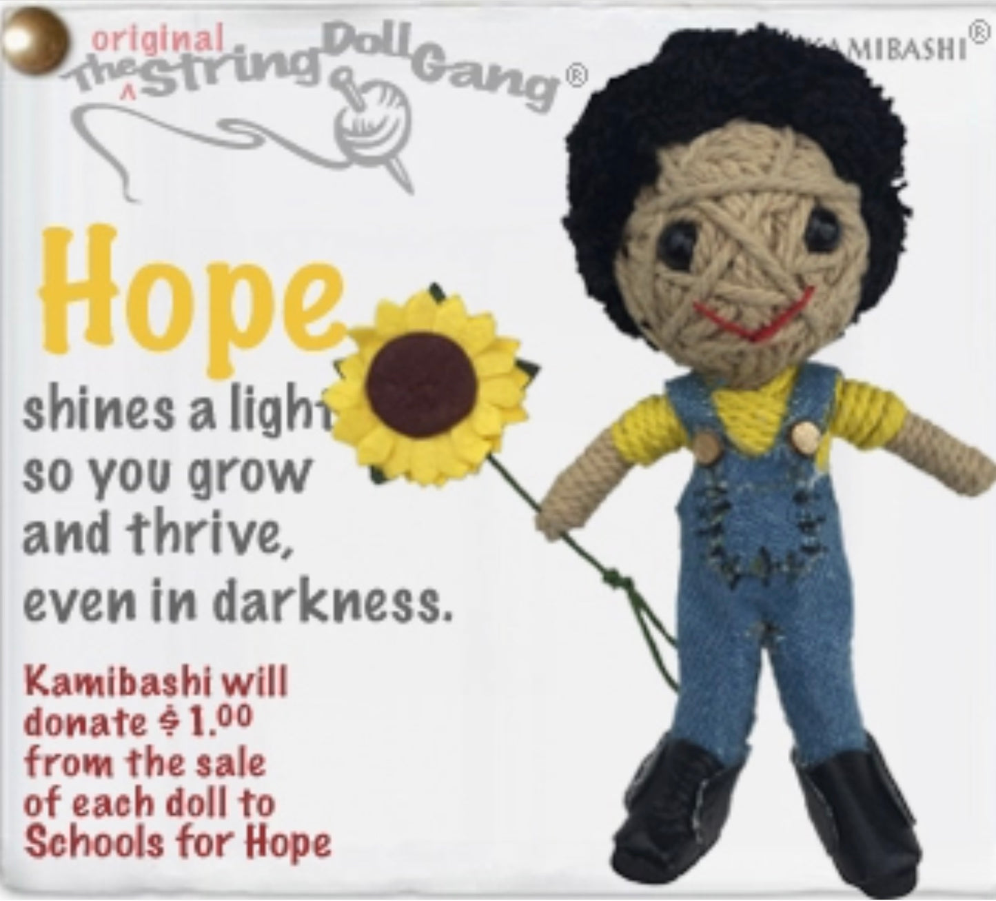 Keychain String Doll, "Hope (Boy)"