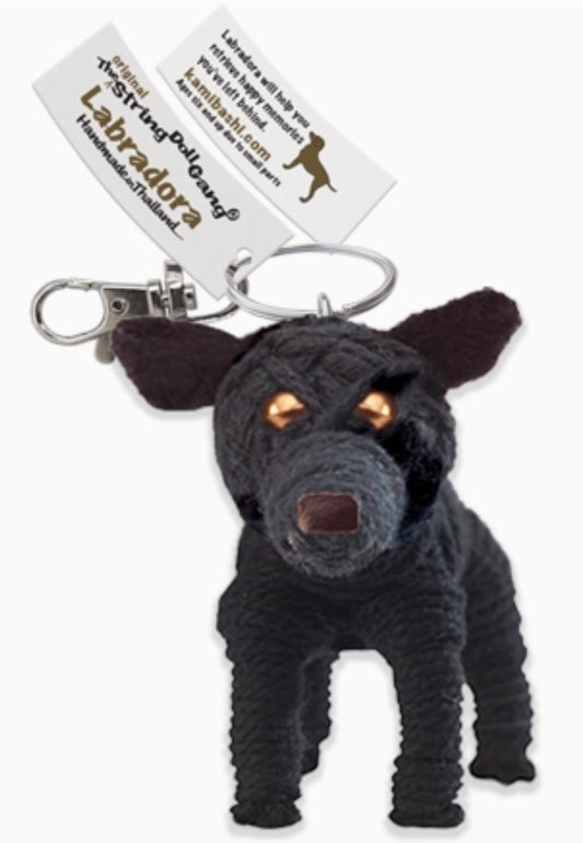 Keychain String Doll, "Labradora the Labrador Retriever"