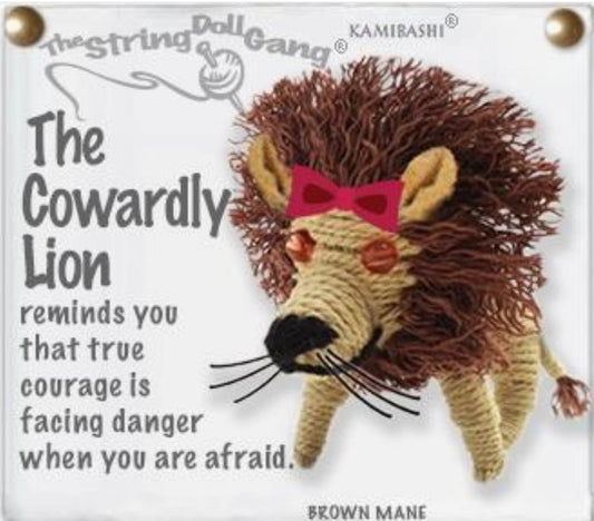 Keychain String Doll, "The Cowardly Lion"