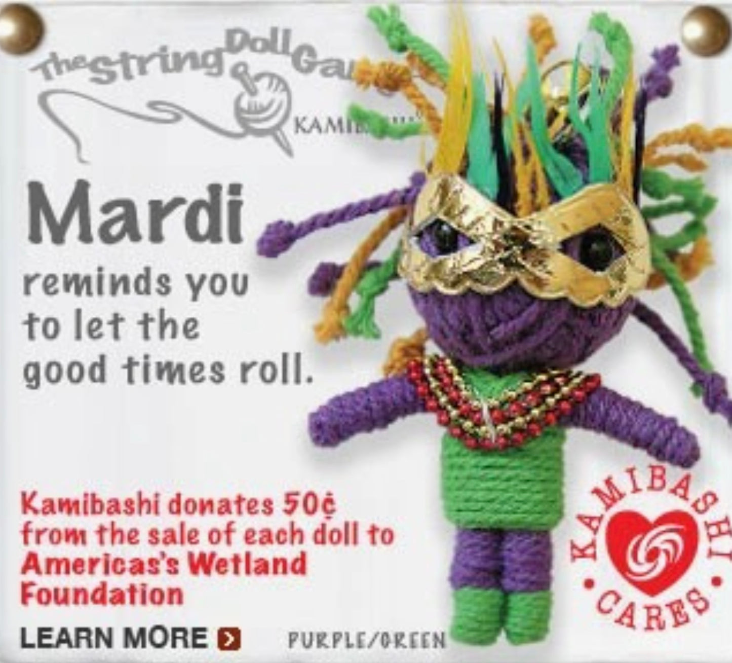 Keychain String Doll, "Mardi"