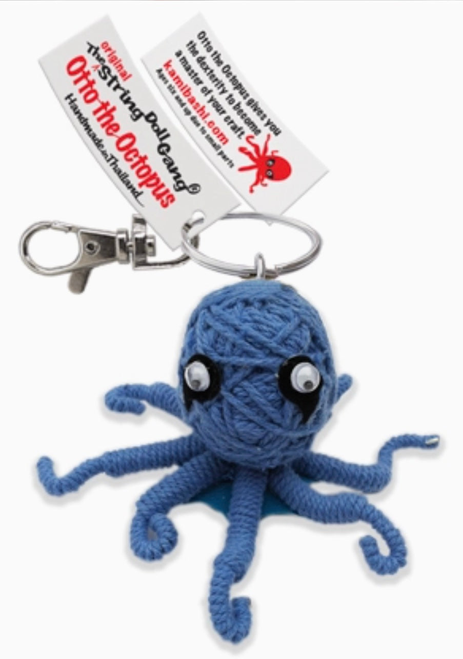 Keychain String Doll, "Otto the Octopus"