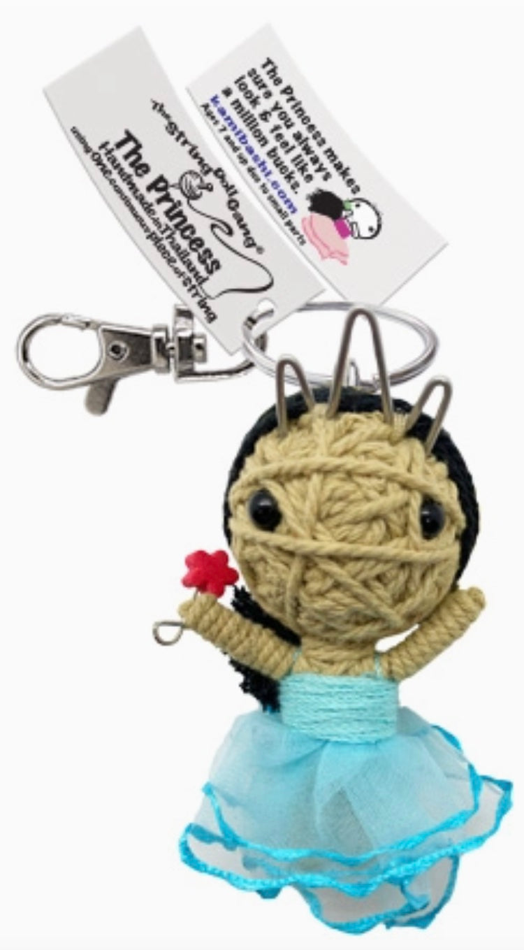 Keychain String Doll, "The Princess"