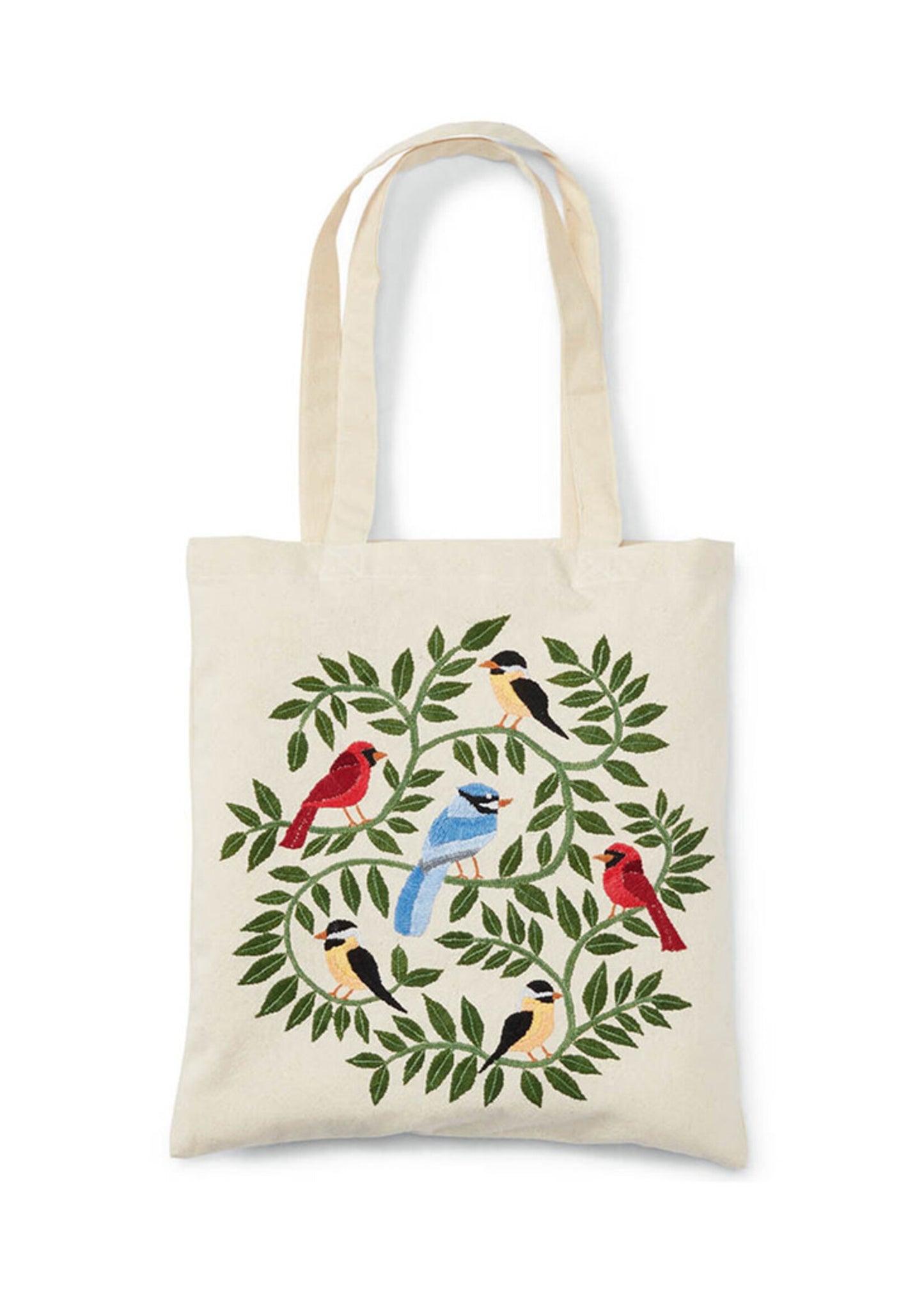 Embroidered Cotton Tote