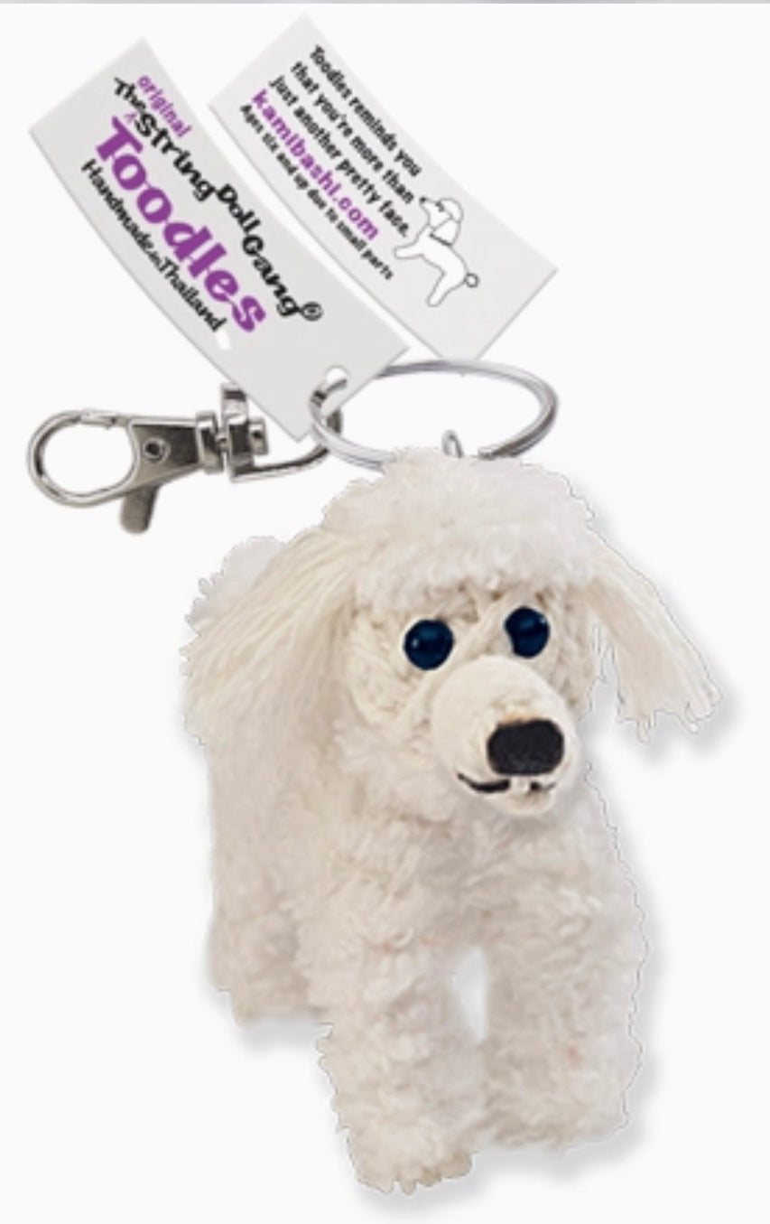 Keychain String Doll, "Toodles the Poodle"