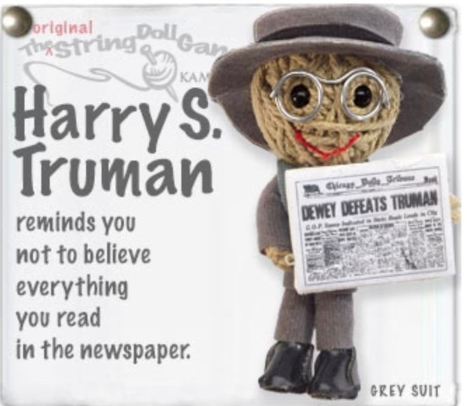 Keychain String Doll, "Harry S. Truman"