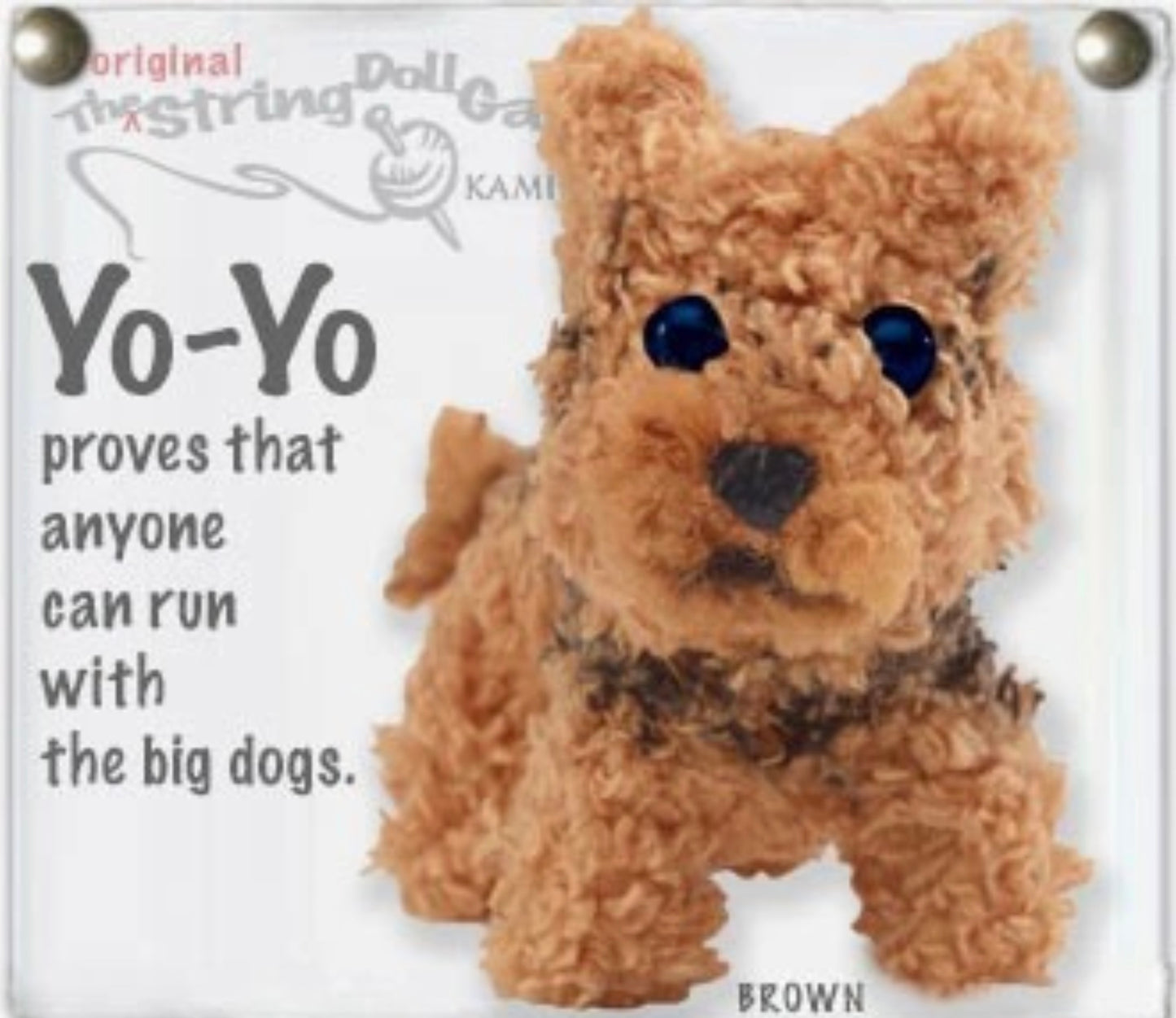 Keychain String Doll, "Yo-Yo the Yorkie"