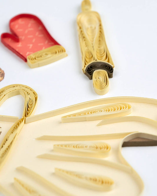 Quilled Greeting Card, "Baked with Love"