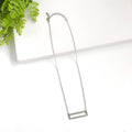 Cutout Rectangle Pendant Necklace