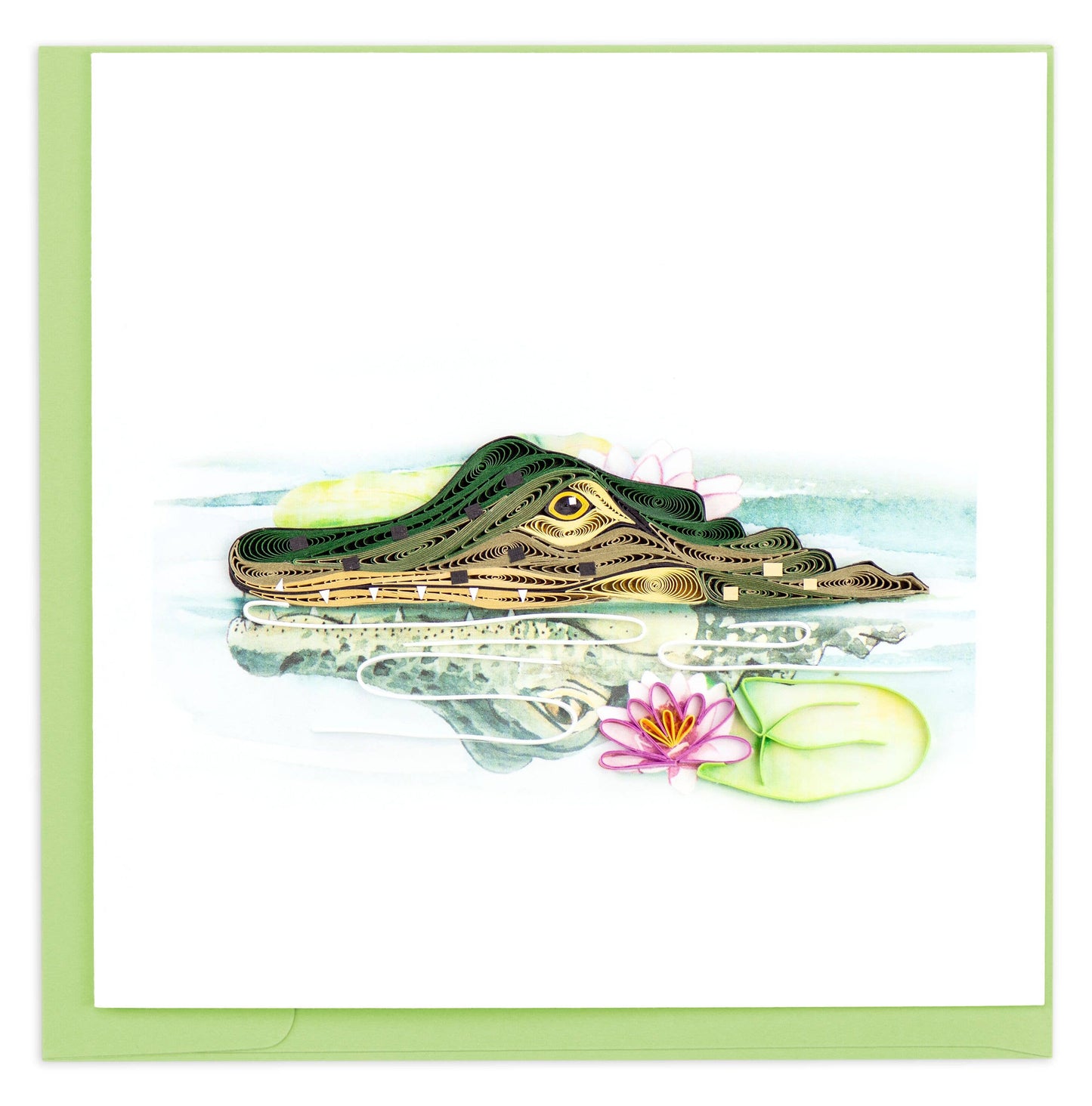 Quilled Greeting Card, "Alligator"