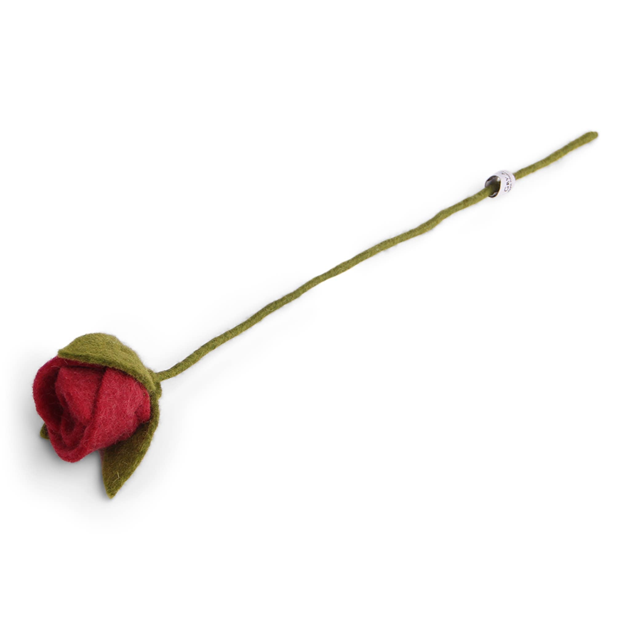 Felted Red Rose